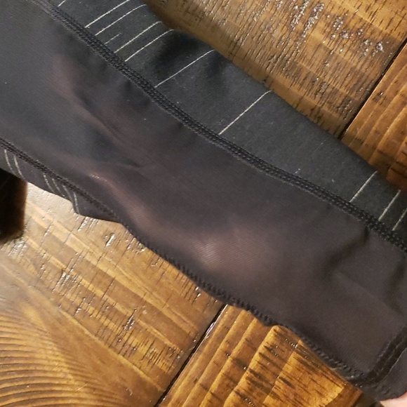 Black space dyed and sheer mesh side panels GURU ACTIVE leggings - Picture 5 of 7